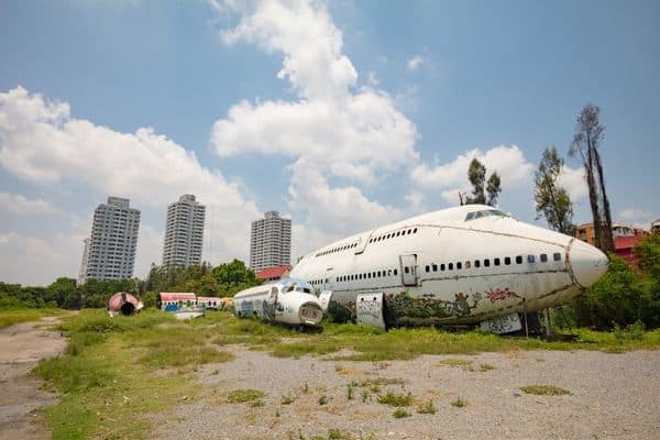 Airplane graveyard in Bangkok