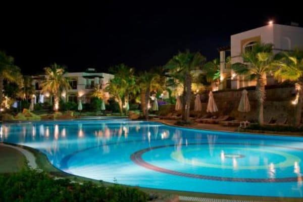 Amphoras Blu Hotel at Night