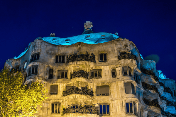 Casa Milà (La Pedrera) after dark