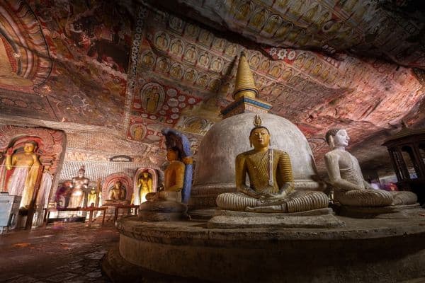 Dambulla Cave Temple Inside