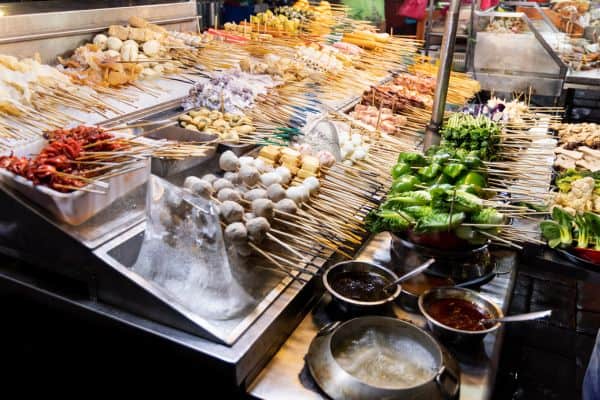Jalan Alor street food choices