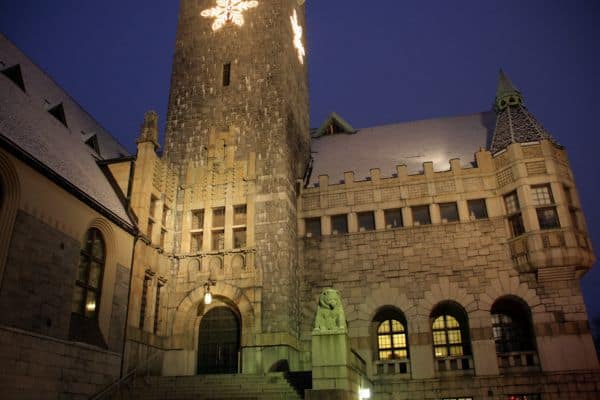 National Museum of Finland at night