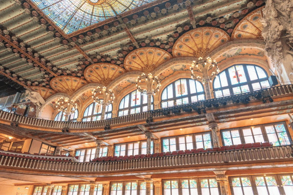 Palau de la Música Catalana interior views