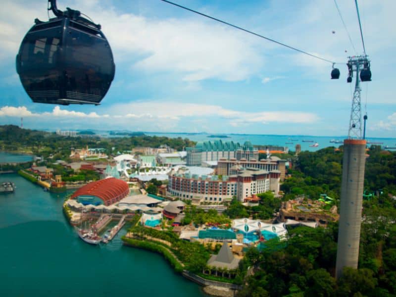 Take a Cable Car to Sentosa Island