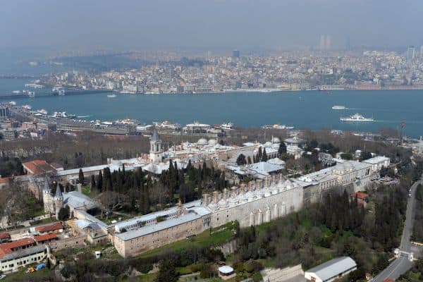 Topkapi Palace aerial view