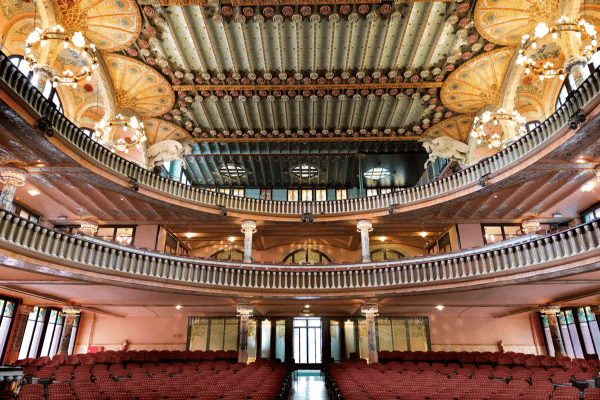 inside Palau de la Música Catalana