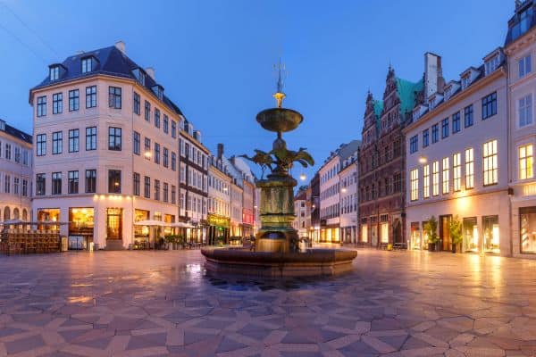 Amagertorv Square and Stork Fountain