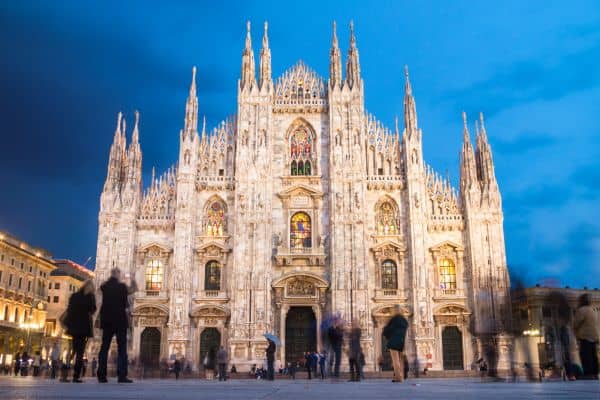 Duomo di Milano after sunset