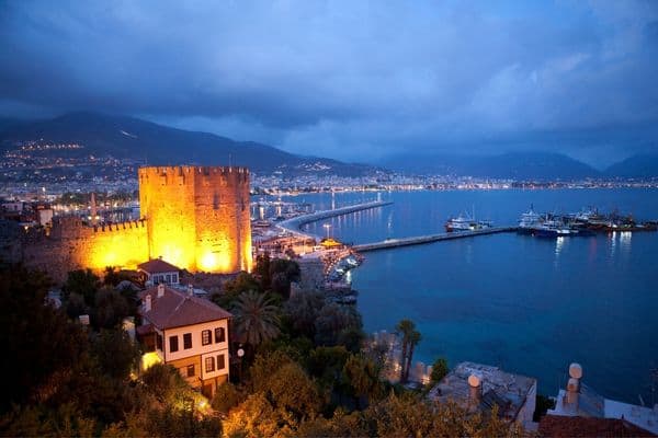 Antalya Kaleici at night